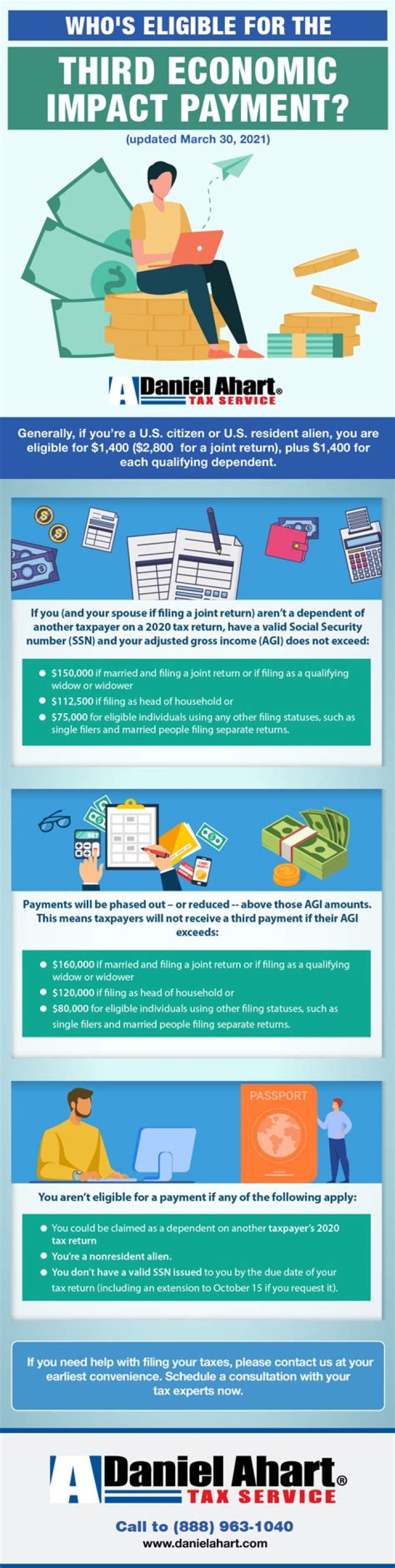 Who is eligible for the economic impact payment?