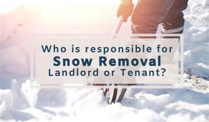 Who is responsible for snow removal at a rental property CT?