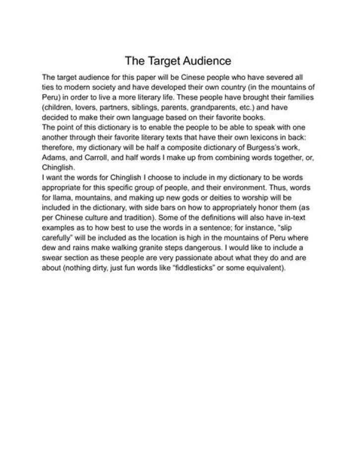 Who is the audience for a research paper?