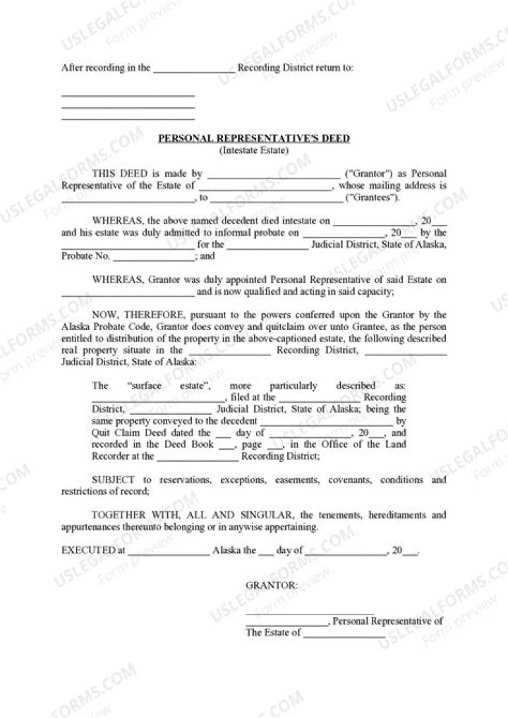 Who is the personal representative of a deceased person?