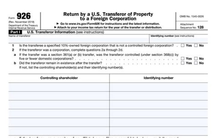 Who must file a Form 926?