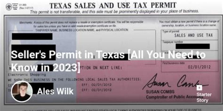 Who needs a sales tax permit in Texas?