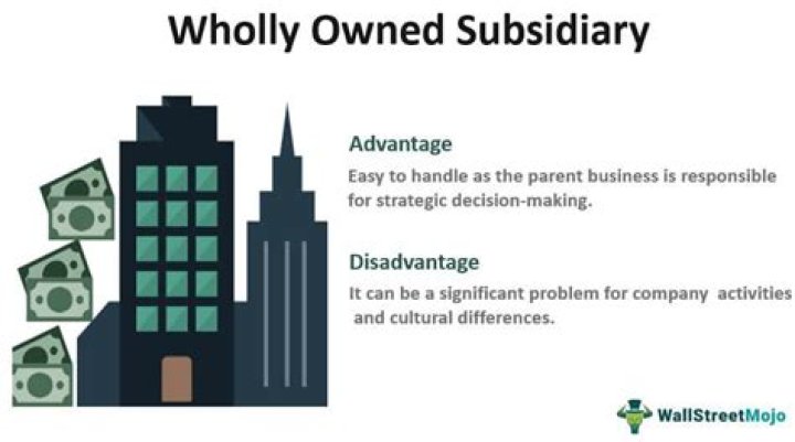 Who owns a wholly owned subsidiary?