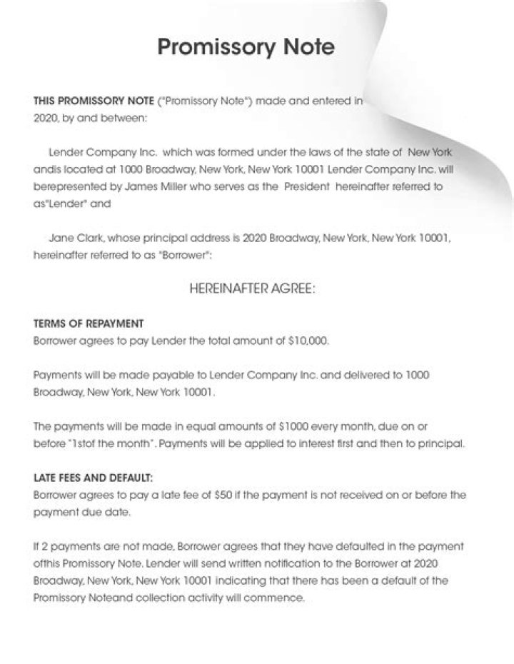 Who prepares a promissory note?