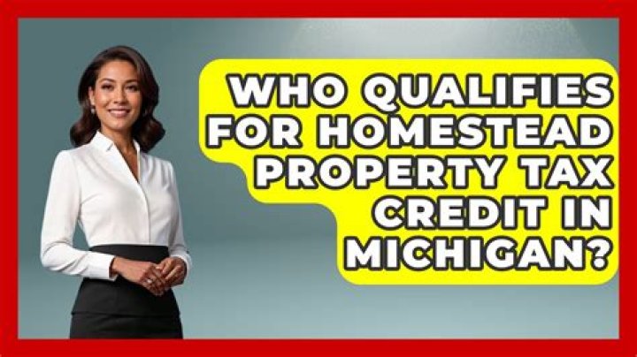 Who qualifies for homestead property tax credit in Michigan?