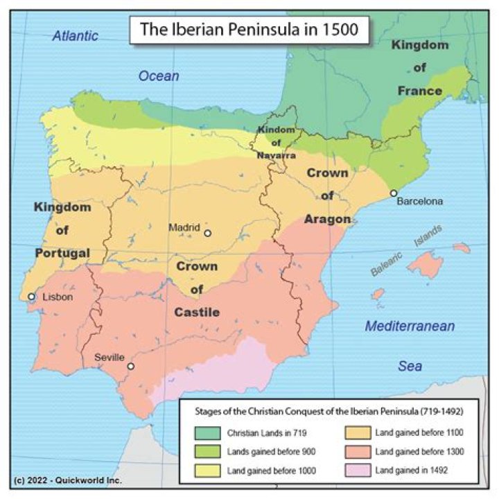 Who ruled Spain before 711?