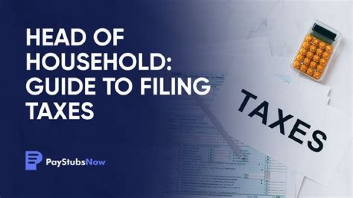 Who should file taxes as head of household?