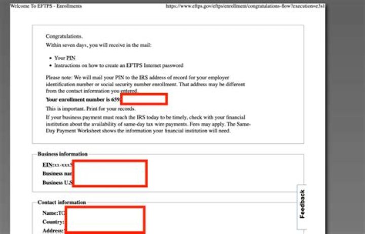 Why did I get a letter from Eftps?