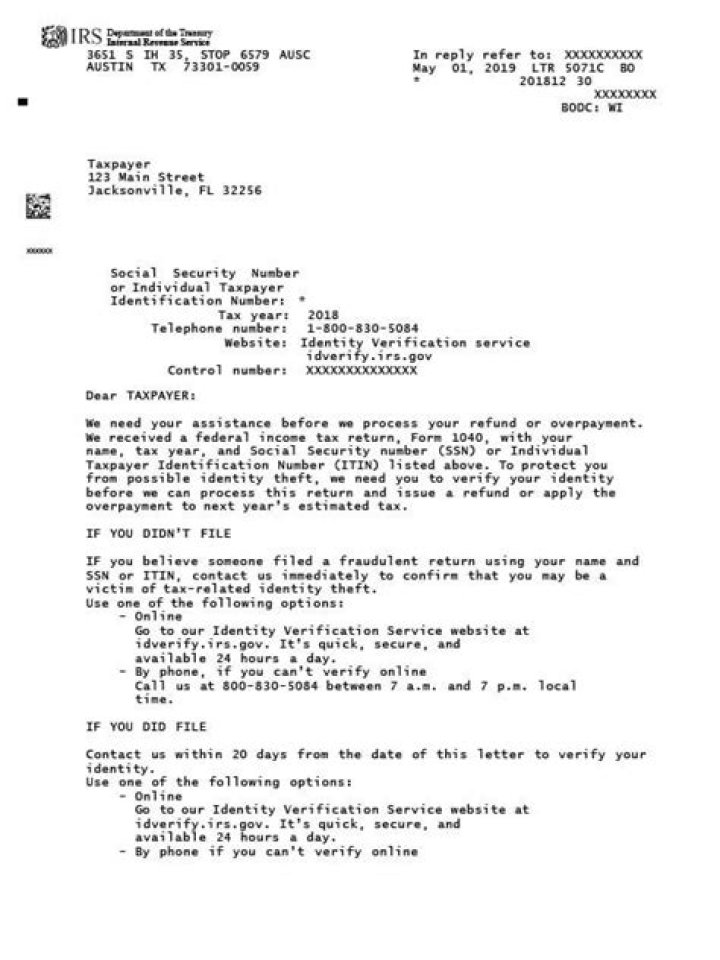 Why did the IRS Send Me a 5071c letter?