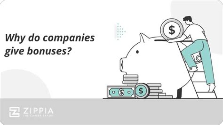 Why do companies give bonuses?