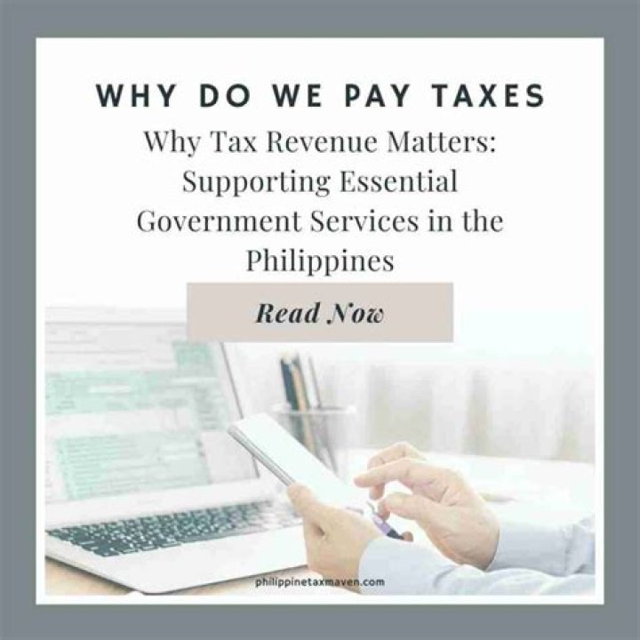 Why do we need to pay taxes in the Philippines?
