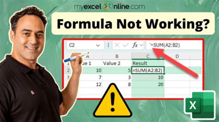 Why does my Excel formula not calculate automatically?
