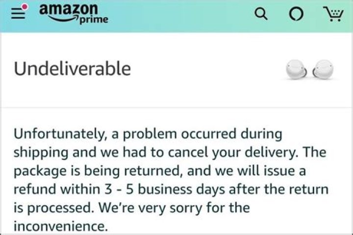 Why does my order say undeliverable?