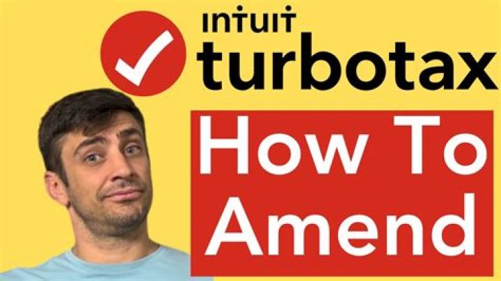 Why does my Turbo Tax Return Say amended?