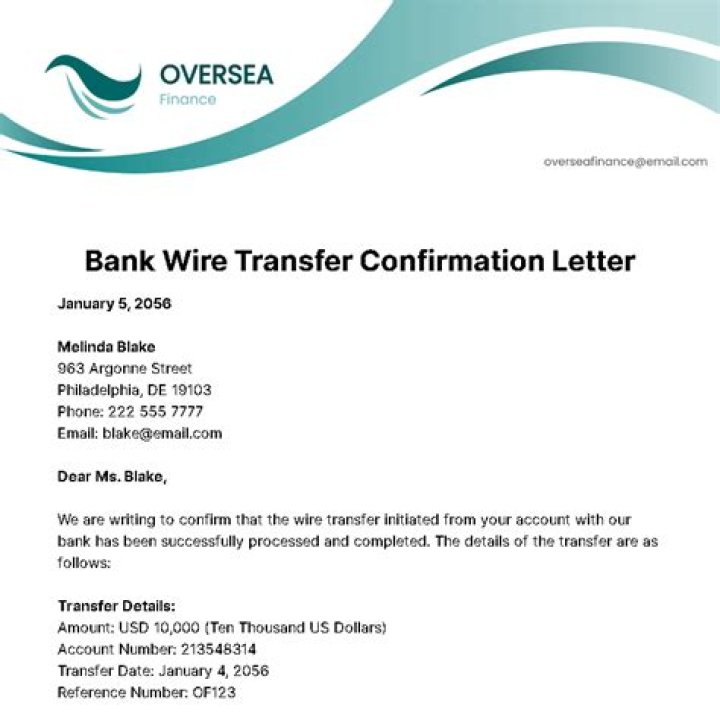 Why have I not received my wire transfer?