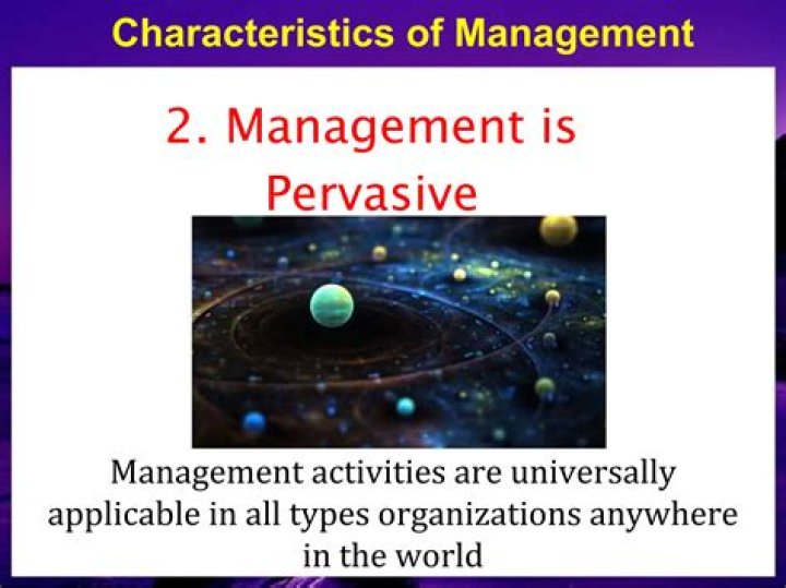 Why is management considered pervasive?
