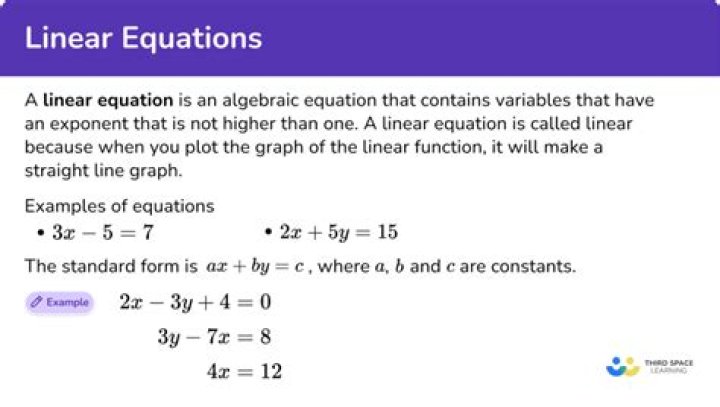 Why linear equation is important?