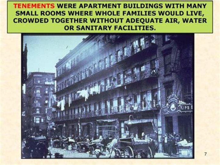 Why were tenement apartments crowded brainly?