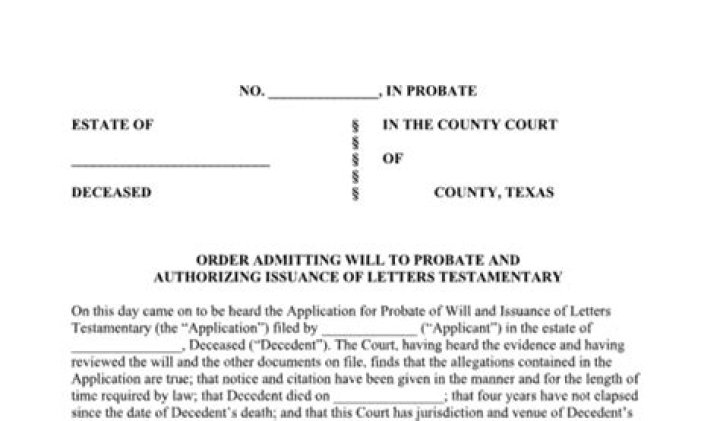 Will with probate order?